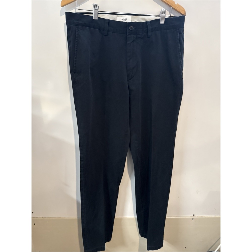 Polo Ralph Lauren Flat Front Cotton Twill Chino‎ Pants Classic Fit Black 34x33